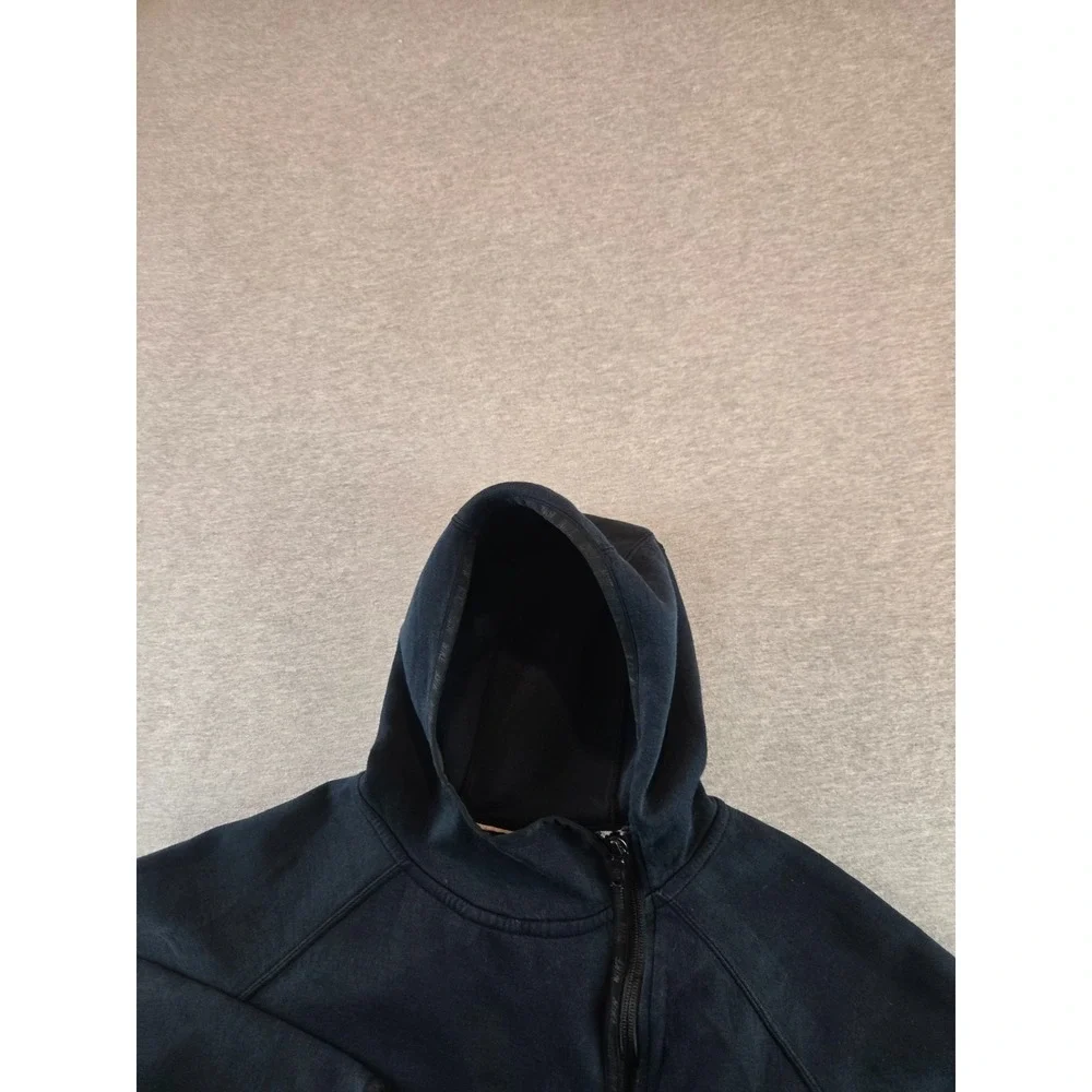 Nike Tech Hoodie Women Small Black Full Zip Asymmetric‎ Jacket Sweatshirt Drill